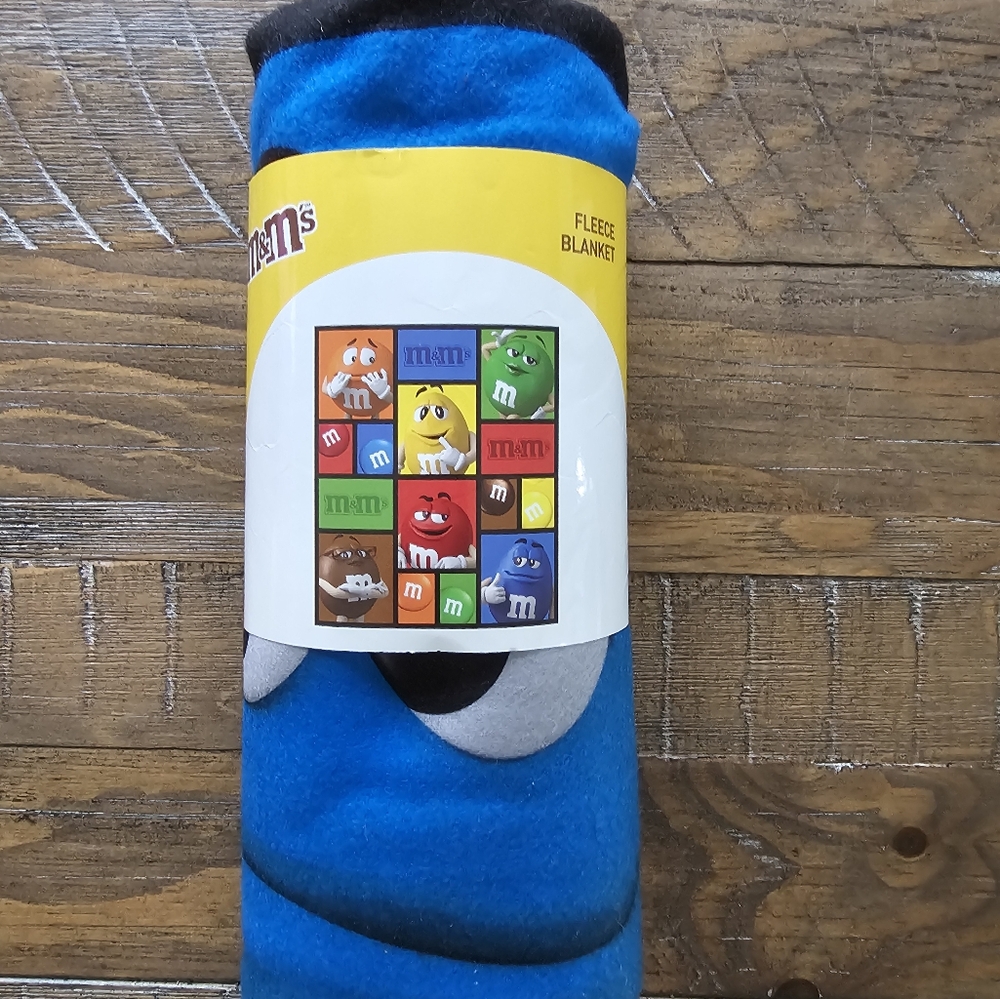 M&M's Blue Fleece Blanket